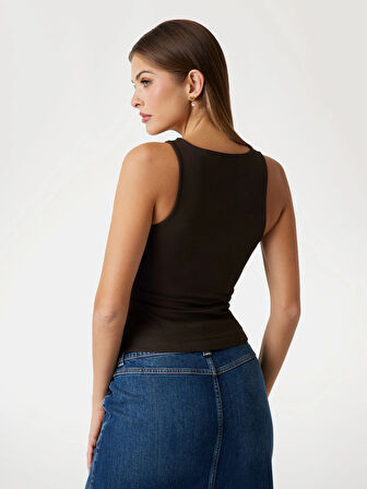 Guess New Sl Round Kadın Kahverengi Top W5GP57KCV52-G1T7