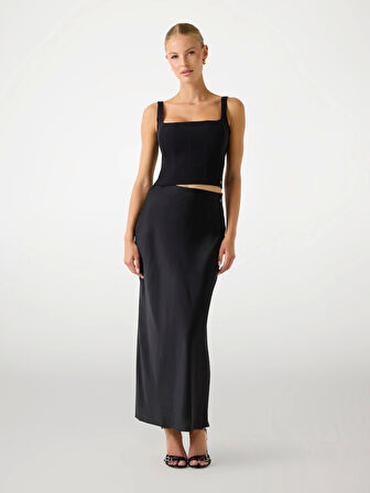 Guess Sibilla Kadın Siyah Kalem Etek W5YD55WF1T2-JBLK