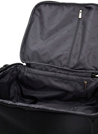 Guess Siyah Çekçekli Kumaş Valiz TWNN9676983