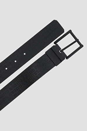 Guess Access Erkek Siyah Ayarlanabilir Çift Taraflı Deri Kemer BM7820P5335-BLA