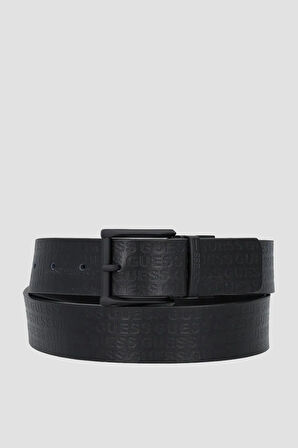 Guess Access Erkek Siyah Ayarlanabilir Çift Taraflı Deri Kemer BM7820P5335-BLA