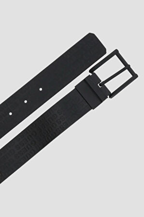 Guess Access Erkek Siyah Ayarlanabilir Çift Taraflı Deri Kemer BM7820P5335-BLA