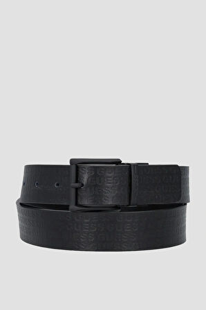 Guess Access Erkek Siyah Ayarlanabilir Çift Taraflı Deri Kemer BM7820P5335-BLA