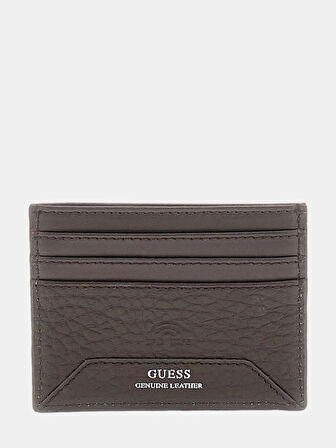 Guess Barcellona Erkek Siyah Deri Kartlık SMBAGRLEA25-DKO
