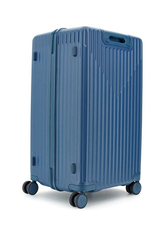 Guess Mavi Çekçekli Sert Valiz TMOLPCP5303