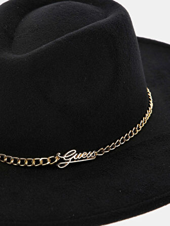 Guess Fedora Kadın Siyah Şapka AW5367POL01-BLA