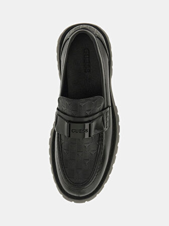 Guess Gorizia Erkek Siyah Deri Makosen FMTGORLEL14-BLACK