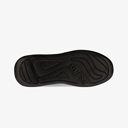 Guess Elba Erkek Siyah Deri Sneaker FMTLBALEA12-BLACK
