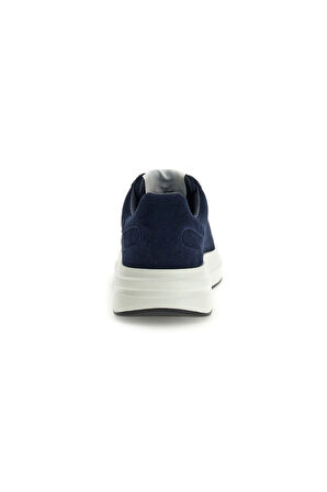 Erkek Elba Süet Kalın Tabanlı Sneaker - Lacivert  | 42