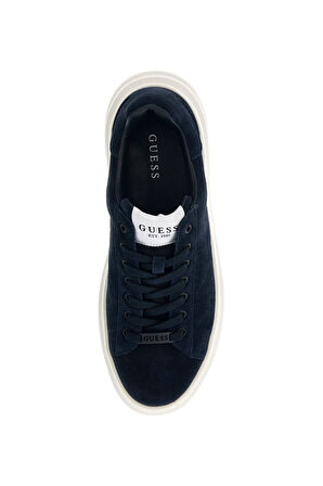 Erkek Elba Süet Kalın Tabanlı Sneaker - Lacivert  | 44