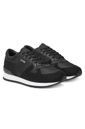 Erkek Tresa Panelli Sneaker - Siyah | 43