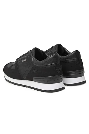 Erkek Tresa Panelli Sneaker - Siyah | 43