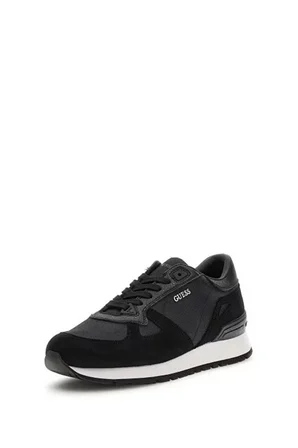 Erkek Tresa Panelli Sneaker - Siyah | 43