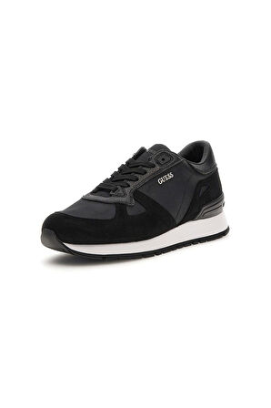 Erkek Tresa Panelli Sneaker - Siyah | 43
