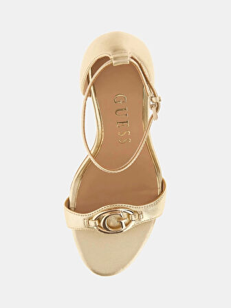 Guess Kabrina Kadın Sarı Deri Sandalet FLTKABLEM03-PLATI