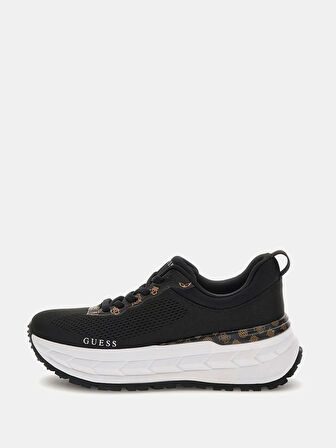 Guess Runit2 Kadın Siyah Sneaker FLTRT2FAB12-BLACK