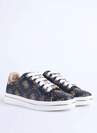 Guess Siyah - Kahve Kadın Sneaker FLTSS3FAL12-BLKBR