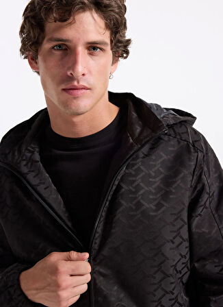 Guess Standart Bej Erkek Ceket M5YL14WHEW2-FJ5M Monogram Erkek Rüz