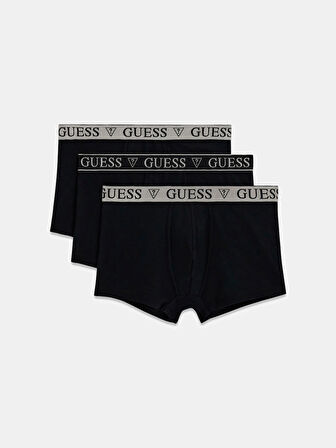 Guess Access Erkek Siyah 3'Lü Boxer Paketi U5BG65KCD31-JBLK