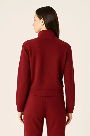 Guess Olympe Kadın Mor Aktif Modal Karışımlı Scuba Sweatshirt V4YQ05KCAY2-G4P2