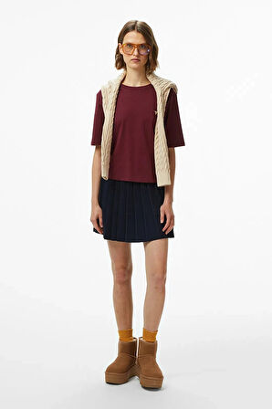 Guess Colette Kadın Mor Aktif Boxy Fit T-Shirt V4BI21I3Z14-G4P2