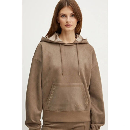 Guess Eco Kadın Krem Scuba Sweatshirt W4BQ09KAUJ2-A115