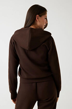 New Hooded  Kadın Scuba Sweatshirt | XS