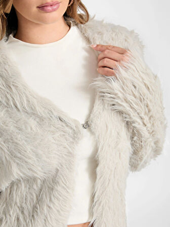 Guess Lara Kadın Bej Yün Karışımlı Triko W5BR60Z0880-F9AW