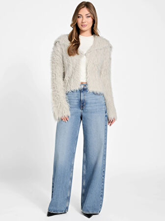 Guess Lara Kadın Bej Yün Karışımlı Triko W5BR60Z0880-F9AW