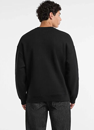 Guess Jeans Bisiklet Yaka Siyah Erkek Sweatshırt M5BQ23K9V31-JBLK Guess Jeans Erkek