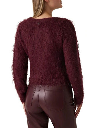 Guess Tomiko Kadın Kırmızı Yün Karışımlı Triko Hırka W5BR91Z3JI2-G596