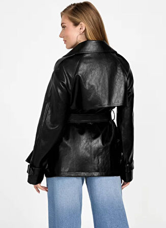 Guess Siyah Kadın Trençkot Marika Kadın Trençkot