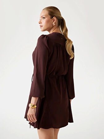 Guess Wanda Kadın Kahverengi Elbise W5BK51WGLA2-G1G5