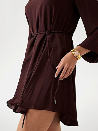 Guess Wanda Kadın Kahverengi Elbise W5BK51WGLA2-G1G5