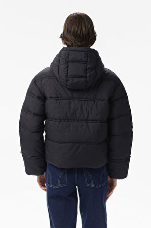 Kadın New Daisy Kapüşonlu Şişme Mont - Siyah | M