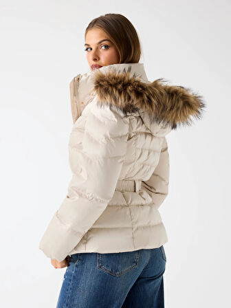 Guess Marina Kadın Krem Ceket W5BL31W2802-A115