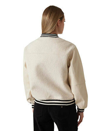 Guess Danielle Kadın Bej Bomber Ceket W5BL27W2392-G9L9