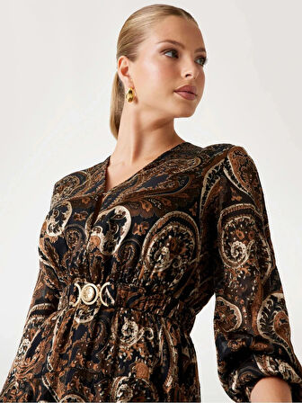 Guess Clarisse Kadın Çok Renkli Elbise W5BK53W2770-P1WT