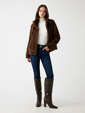 Guess Luna Kadın Kahverengi Kürk W5BL64W3920-F18S