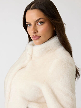 Guess Luna Kadın Beyaz Kürk W5BL64W3920-G012