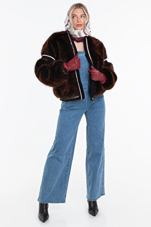 Guess Katia Kadın Çok Renkli Kürk W5BL67W3790-FNH1