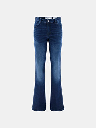 Guess Coated Kadın Mavi Kaşmir Karışımlı Skinny Fit Jean W5BA0LD4U5A-C4BU