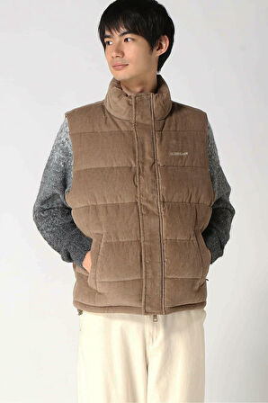 Erkek Regular Fit Yelek - Kahverengi | M