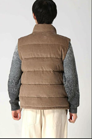 Erkek Regular Fit Yelek - Kahverengi | M