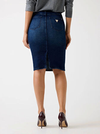 Guess Riley Kadın Lacivert Kalem Etek W5BD1TD0791-NOF4