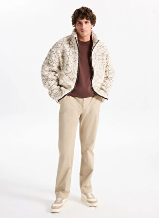 Guess Dik Yaka Ekru Erkek Sweatshırt M5BL22K9GV2-P1UC Soldier Erkek Cek