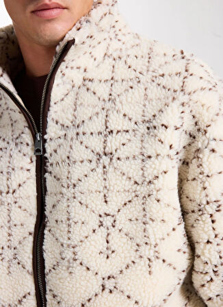 Guess Dik Yaka Ekru Erkek Sweatshırt M5BL22K9GV2-P1UC Soldier Erkek Cek