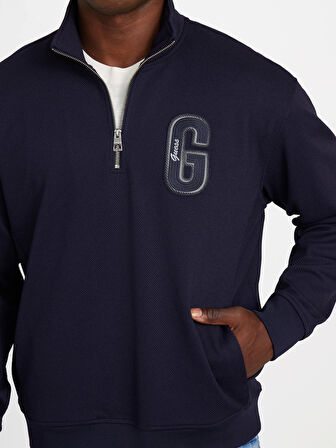 Guess Harris Erkek Lacivert Sweatshirt M5BQ18K0552-G7V2