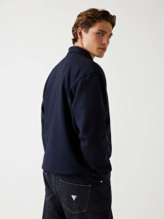 Guess Harris Erkek Lacivert Sweatshirt M5BQ18K0552-G7V2