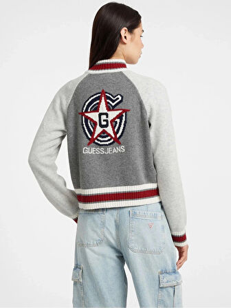 Guess Kadın Çok Renkli Yün Karışımlı Triko W5BR12Z0561-H91S